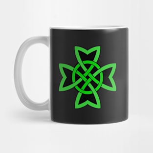 Green Black Irish Celtic Knot Design Mug